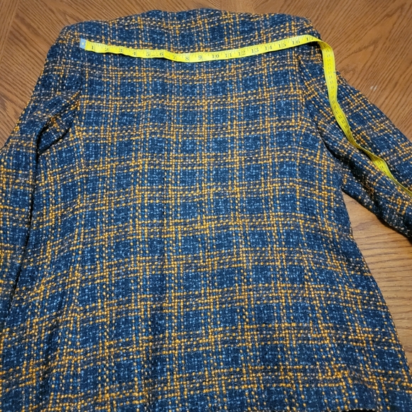 Country Suburbans Vintage Fall Black Orange Blazer size 14 - Picture 5 of 6